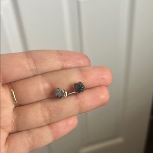 Raw Crystal Stone Earrings